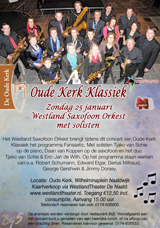 Westland Saxofoon Orkest & Tjako van Schie